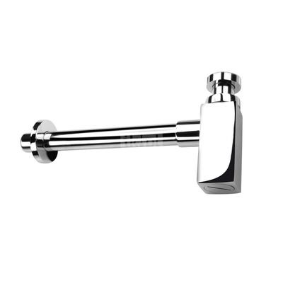 Syfon do umywalki kwadratowy, chrom