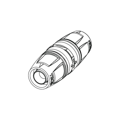 Złączka TECE logo trzyczęść., tworzywo, 40mm x 40mm (pz x pz)