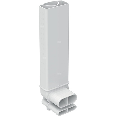 Kolanko przelewowe Geberit do zestawu odpływowo-przelewowego do umywalki Clou