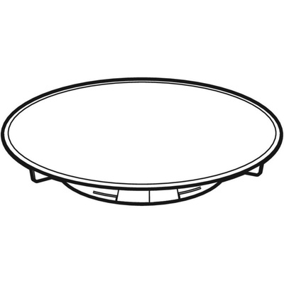 Pokrywa odpływu Geberit Split d90, do syfonu brodzikowego, wysokość zasyfonowania 30 / 50 mm: Płyta przykrywająca: chromowana na wysoki połysk, Pierścień ozdobny: chrom matowy