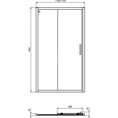 CONNECT 2 DRZWI PRZES. 115 TRANSP SIL.BR