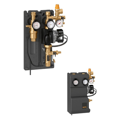 Grupa pompowa do instalacji solarnych, zasilanie i powrót. Przystosowana do montażu regulatora cyfrowego DeltaSol C+.3/4" GW 1÷1