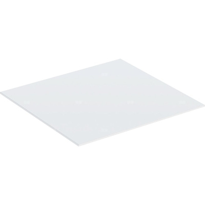 Szklana płyta przykrywająca Geberit do szafki bocznej z dwoma szufladami: Biały, B=45cm, =N/A