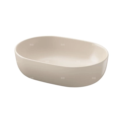 UMYWALKA NABLATOWA MODUO 50 OWALNA BOX BEŻOWY MAT