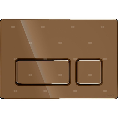 PRZYCISK BLOCK MIEDŹ BŁYSK