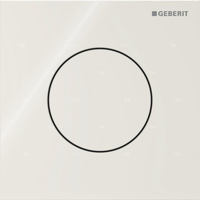 Przycisk uruchamiający Geberit typ 40 do systemu spłukiwania pisuarów z pneumatycznym uruchamianiem spłukiwania, okrągły: Piaskowy szary