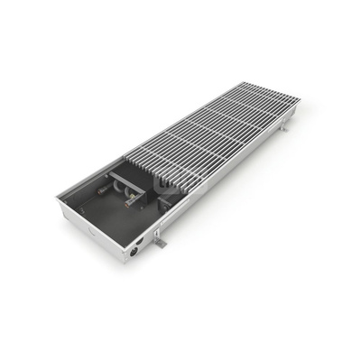 Grzejnik konwektorowy ZEHNDER Terraline Neo, wym. 140 x 4400 mm, kolor aluminiowy naturalny, moc 13215 W