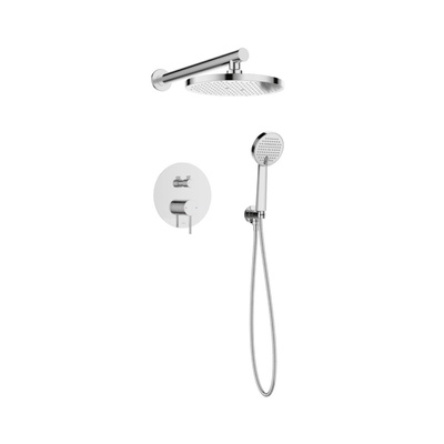 Zestaw podtynkowy z 2-funkcyjną baterią podtynkową Kalitea chrom