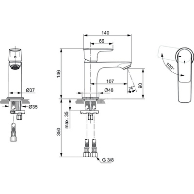 CONNECT AIR BATERIA UMYWALKOWA SLM CH3 BR GOLD