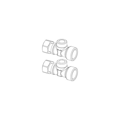 Adaptery dodatkowego obiegu grzewczego do węzła Regudis W-HTE (kpl.=2szt.)