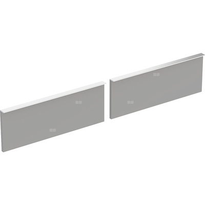 Zestaw frontów szuflad do szafki pod umywalkę podwójną GEBERIT iCon, kol. platynowy szer.1200 mm