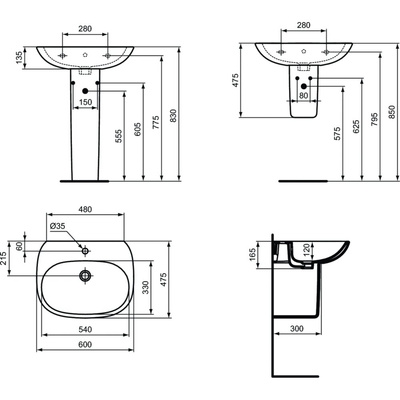 TESI UMYWALKA 60 CM LIGHT DESIGN