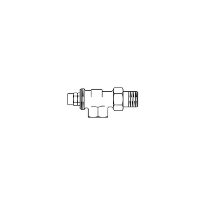 Zawór grzejnikowy OVENTROP 1024364, połączenie 1/2'' x 1/2'' mosiądz