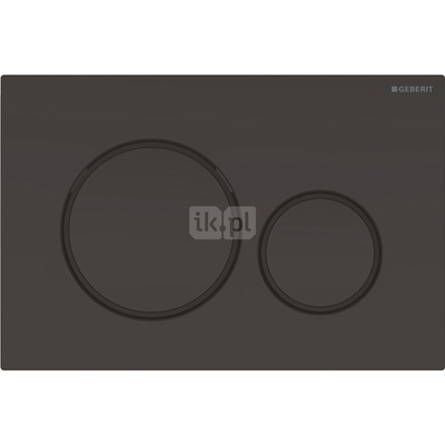 Przycisk uruchamiający Geberit Sigma20, przedni, czarny-czarny mat-czarny, okrągły