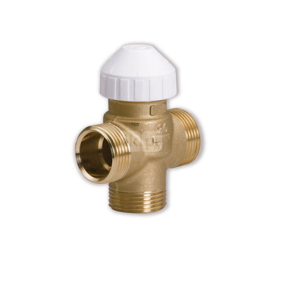 Zawór 3-drogowy Dn 15 kvs=0,63 płaskouszczlniany VALVOLA FANCOIL 2V 1/2" KV0,63 PN16