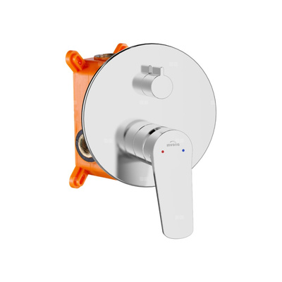 Zestaw podtynkowy z 2-funkcyjną baterią Alonia chrom