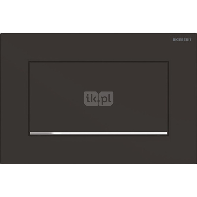 Przycisk uruchamiający Geberit Sigma10 1M, przedni, czarny mat, easy-to-clean, prostokątny