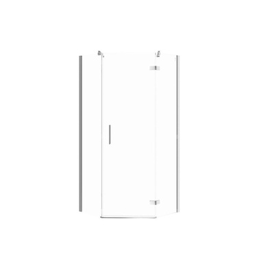 KABINA PRYSZNICOWA PIĘCIOKĄTNA CITY 90X90X195 PRAWA SZKŁO TRANS.