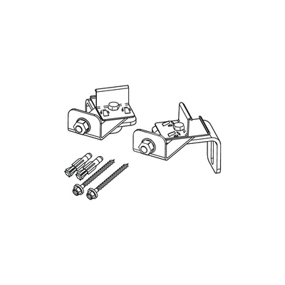 TECEprofil - mocowanie stelaża podtynkowego narożnikowe, regulacja kąta montażu od 0 do 45 stopni