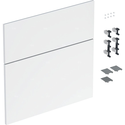 Zestaw frontów szuflad (2 szt.) do dolnej szafki pod umywalkę GEBERIT iCon, kol. biały wysoki połysk szer.600 mm