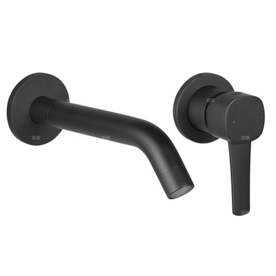 Podtynkowa bateria umywalkowa Glamour czarna