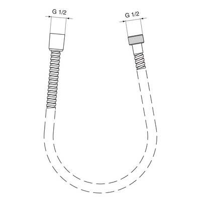 SH Wąż METALFLEX 1750mm Chrom