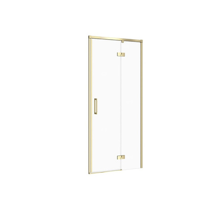 DRZWI NA ZAWIASACH KABINY PRYSZ LARGA ZŁOTA MAT 80X195 PRAWE TRANS
