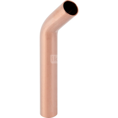 Kolano 45' GEBERIT Mapress Kupfer bose, miedź, 42 mm, DN 40 x 42 mm x DN 40 (końcówka wsuwana x końcówka wsuwana)