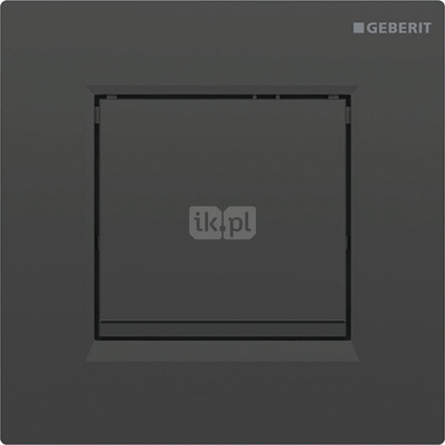 Pneumatyczny zawór spłukujący Geberit do pisuaru, ręczny, Typ 20, czarny, prostokątny