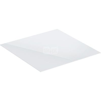 Blat Geberit ONE do szafki bocznej i elementu bocznego, szkło: 45x0.6x46.5cm, Biały / Szkło