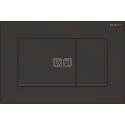 Przycisk uruchamiający Geberit Sigma20, przedni, czarny mat-czarny-czarny mat, easy-to-clean, prostokątny