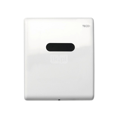 Mechanizm spłukujący elektroniczny TECEplanus do pisuaru, zasilany bateryjnie 6V, biały połysk