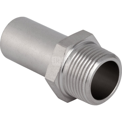 Przedłużka GEBERIT Mapress Edelstahl z gwintem zewn. redukcja, stal nierdzewna, 54 mm x 2'' (końcówka wciskowa x GZ)