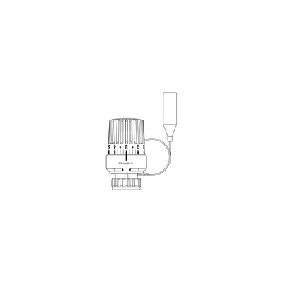 Termostat Uni LD, 7-28 C, 0* 1-5, z czujnikiem zdalnym 2 m, biały