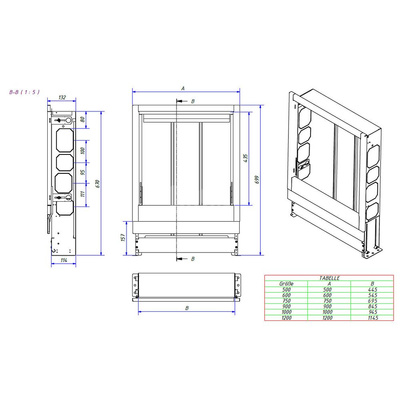Szafka podtynkowa, stalowa, lakierowana biała VSU-2