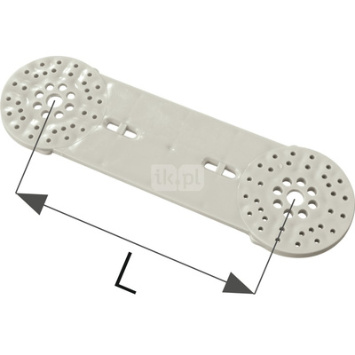 Płytka montażowa PP-R - L = 150 mm