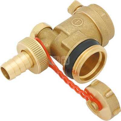 Trójnik z odpowietrznikiem i zaworem spustowym - G1"