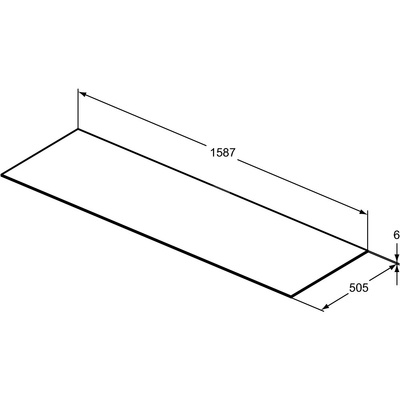 CONCA BLAT CERAM. 160 X 50.5CM BLM BS/NC