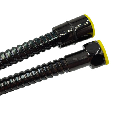 Wąż natryskowy ALONIA, 150 cm, czarny połysk