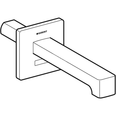 Bateria umywalkowa Geberit Brenta, ścienna: Chrom błyszczący, L=17cm