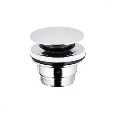 SPUST UMYWALKOWY UNIWERSALNY TYPU KLIK-KLAK, METALOWY, CHROM