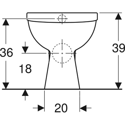 Miska WC stojąca KOŁO biała