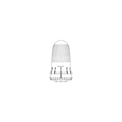 Termostat Uni CH, 7-28 C, * 1-5, z czujnikiem cieczowym, biały