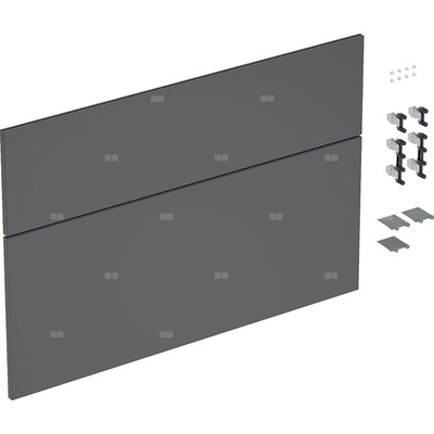 Zestaw frontów szuflad (2 szt.) do dolnej szafki pod umywalkę GEBERIT iCon, kol. lava matowy szer.900 mm