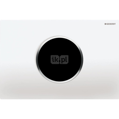 Elektroniczny zestaw uruchamiający WC Geberit, IR, Sigma10, 12cm, biały-chrom bł.