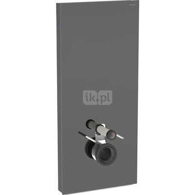 Moduł sanitarny do WC wiszącego GEBERIT Monolith Plus, 1140 mm x 505 mm x 106 mm, front: lava, bok: czarny