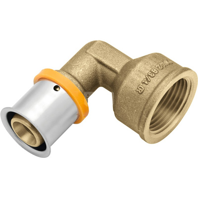 Kolano 90' mosiężne GW ultraPRESS - 16 Rp1/2"