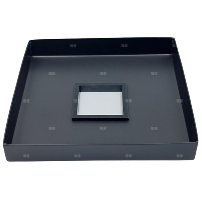 Rozeta do baterii wannowej wolnostojącej Paros/ Pelori, czarny