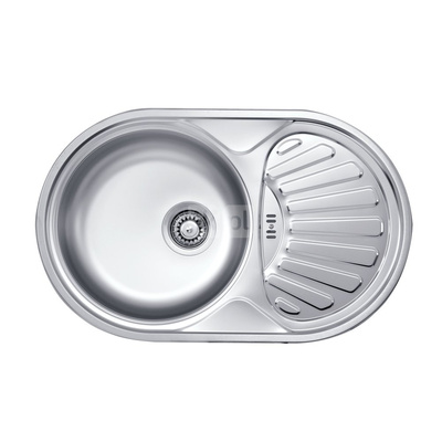 Zlew. twist dekor 1k z/o 770x480x165, 3,5" + osprzęt