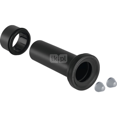 Króciec przyłączeniowy odpływu Geberit do wiszącej miski WC: Czarny